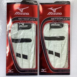 Mizuno Retroflex Golf Glove Full Cabretta Mens XL Right Hand Lot Of Two